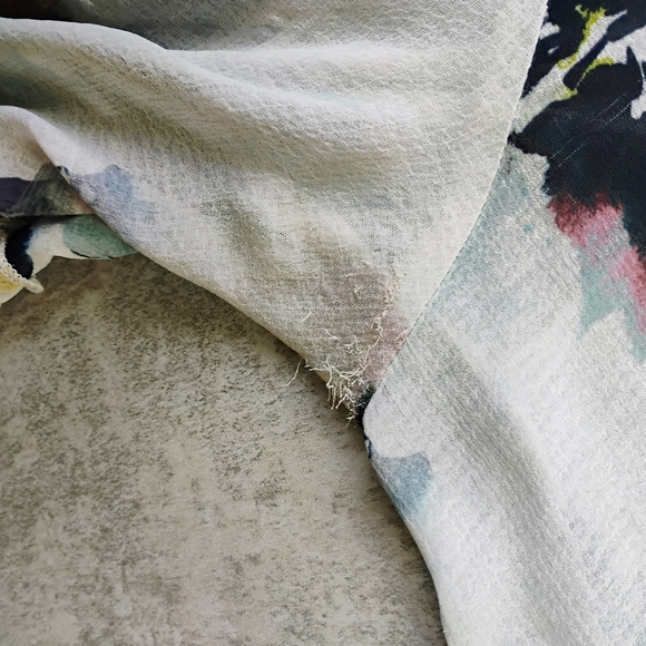 Torrid Textured Chiffon Midi Ruffle Kimono Womens Plus Size 2X Boho Bohemian - Picture 11 of 14